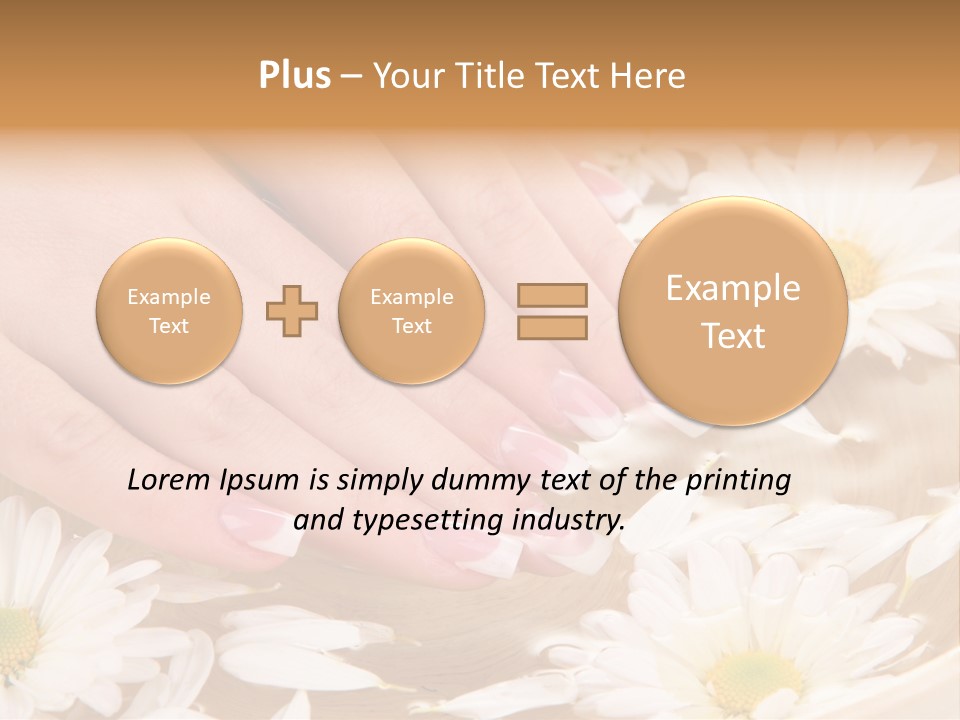 Care Female Finger PowerPoint Template