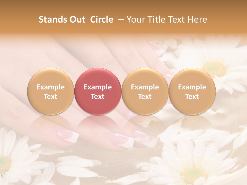 Care Female Finger PowerPoint Template