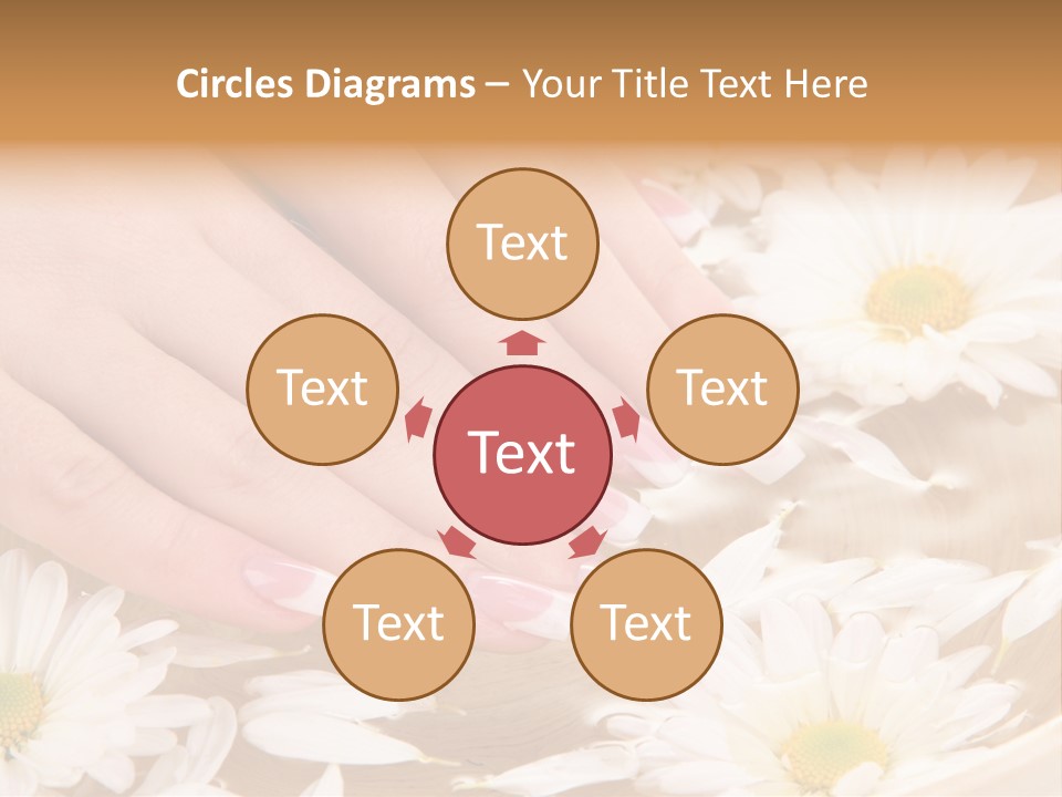 Care Female Finger PowerPoint Template