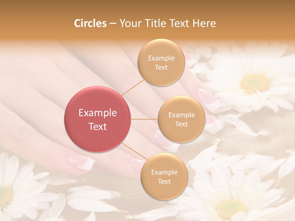 Care Female Finger PowerPoint Template