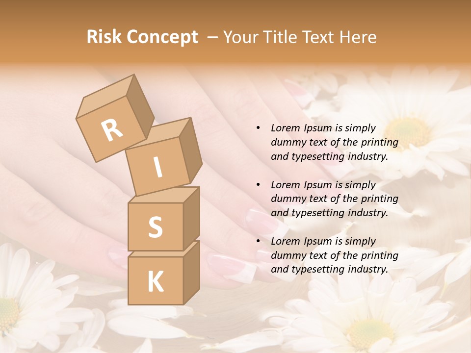 Care Female Finger PowerPoint Template