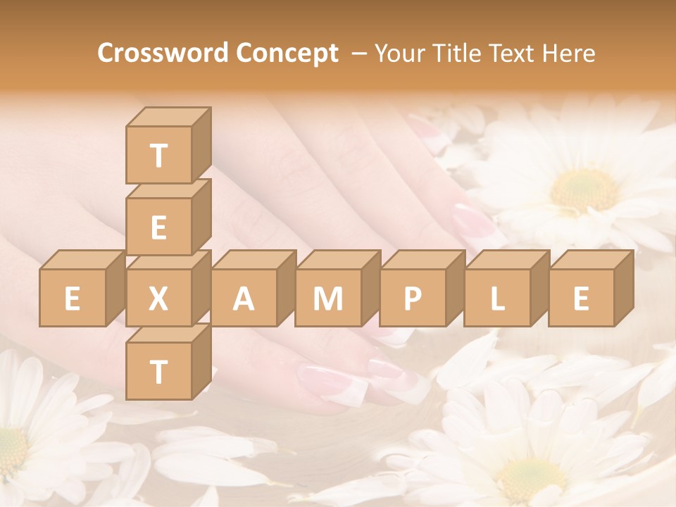 Care Female Finger PowerPoint Template