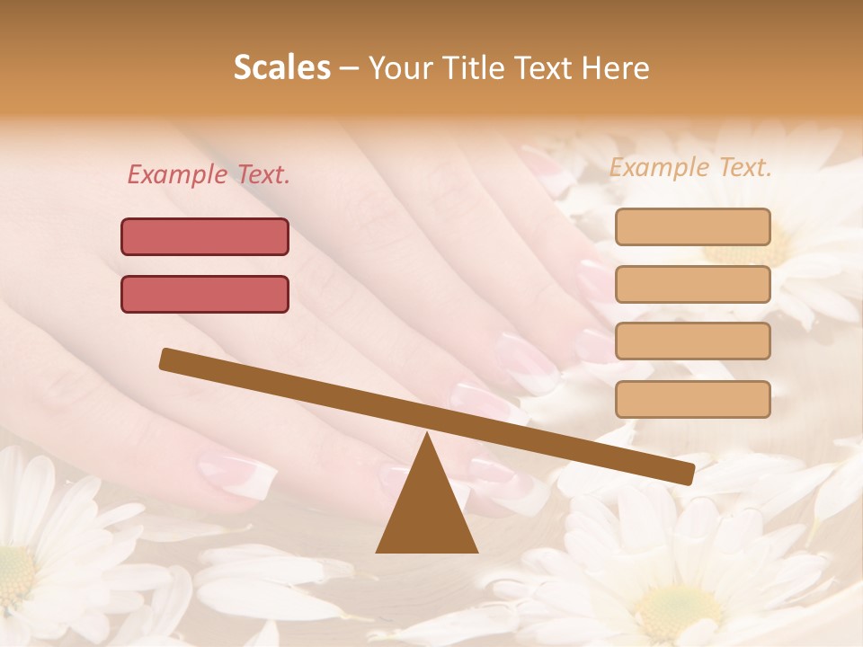 Care Female Finger PowerPoint Template