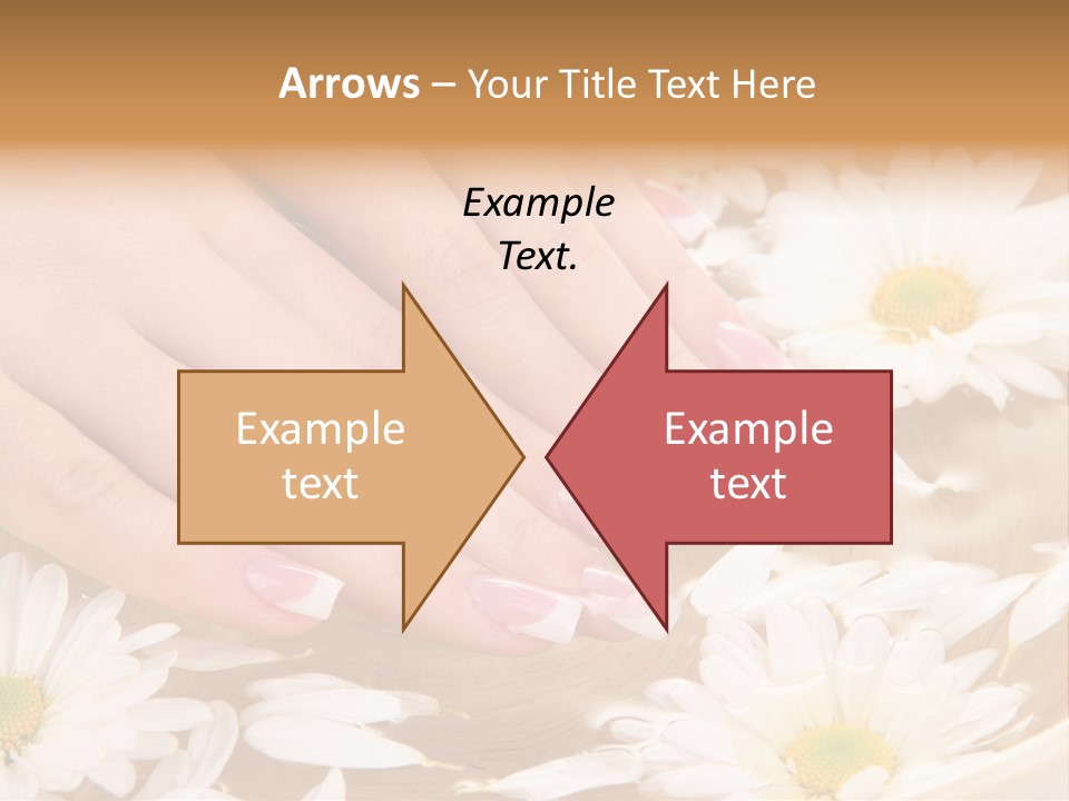 Care Female Finger PowerPoint Template