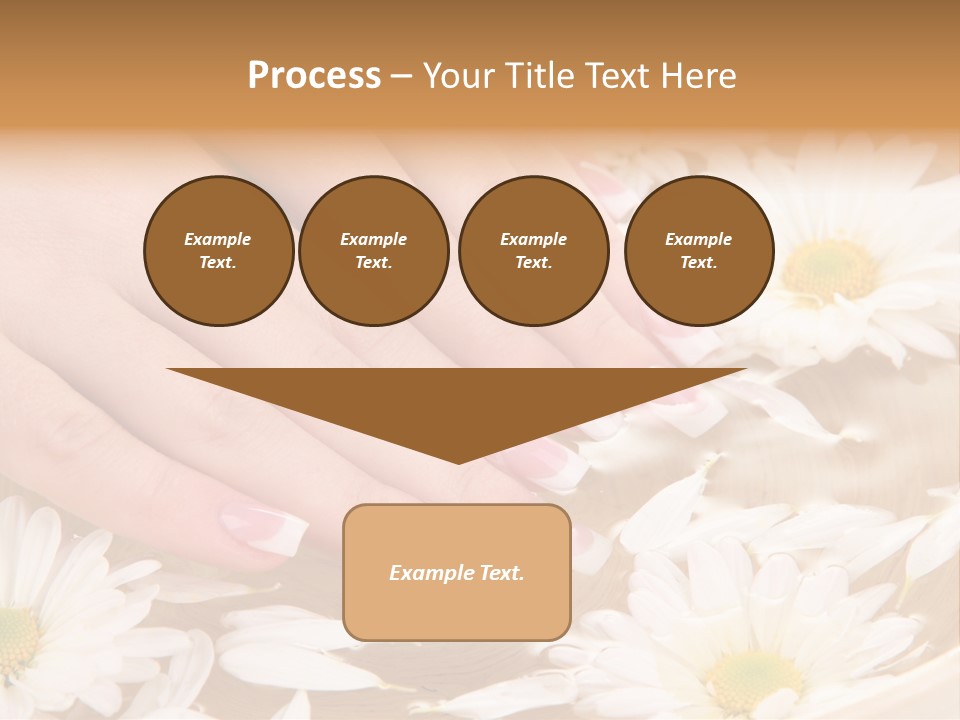 Care Female Finger PowerPoint Template