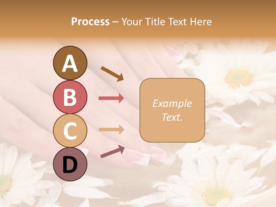 Care Female Finger PowerPoint Template