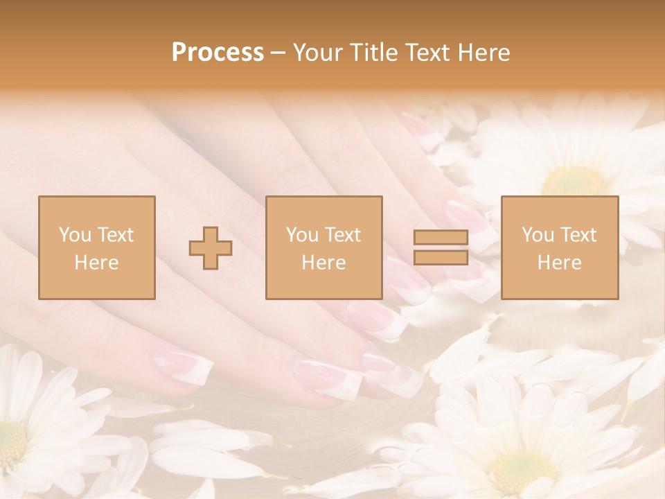 Care Female Finger PowerPoint Template