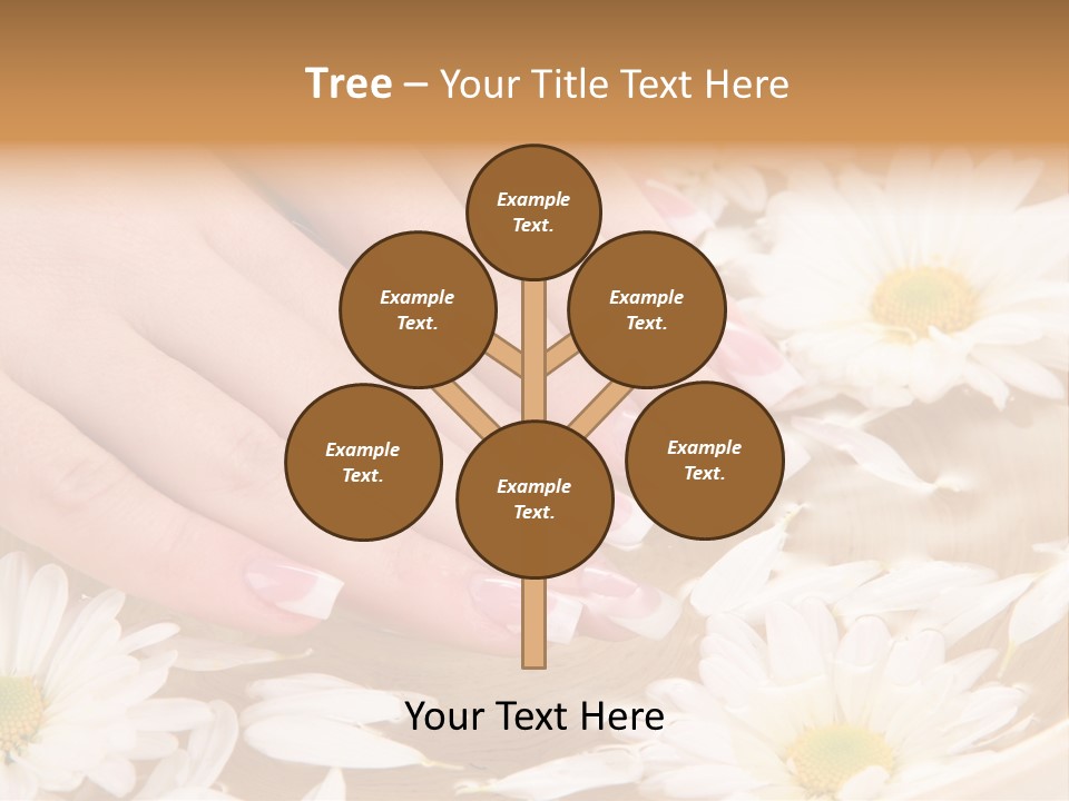 Care Female Finger PowerPoint Template