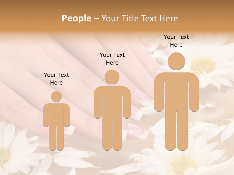 Care Female Finger PowerPoint Template