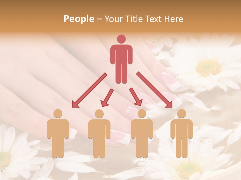 Care Female Finger PowerPoint Template