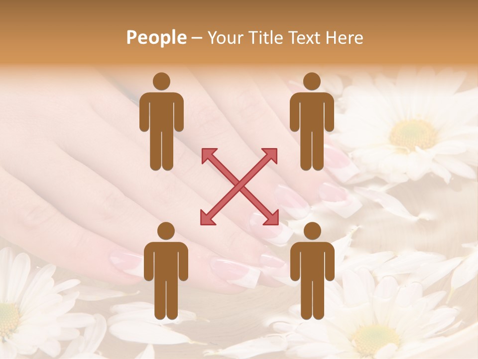 Care Female Finger PowerPoint Template