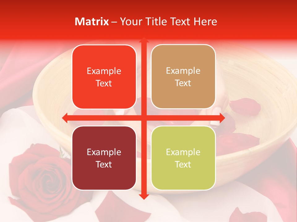 Rose Healing Wet PowerPoint Template