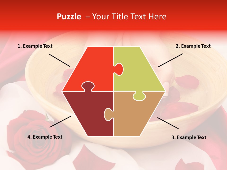 Rose Healing Wet PowerPoint Template