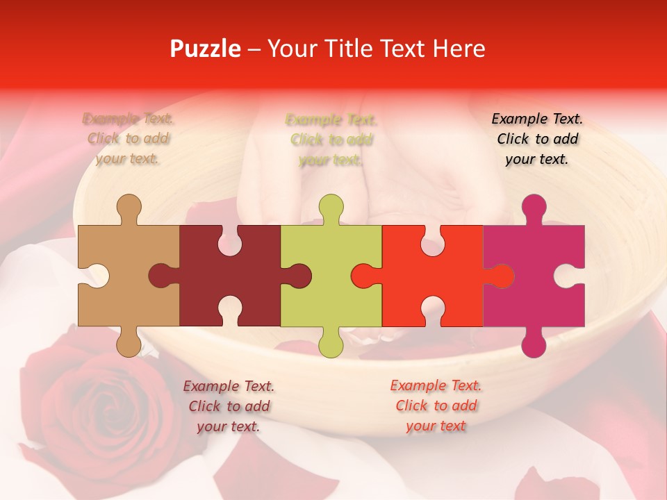 Rose Healing Wet PowerPoint Template