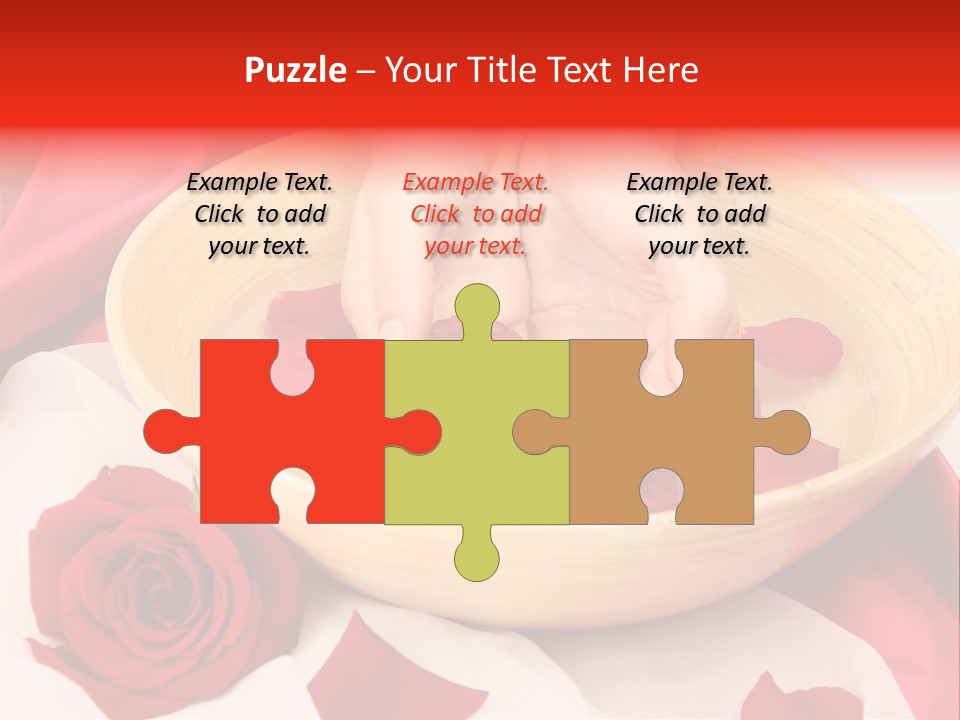 Rose Healing Wet PowerPoint Template