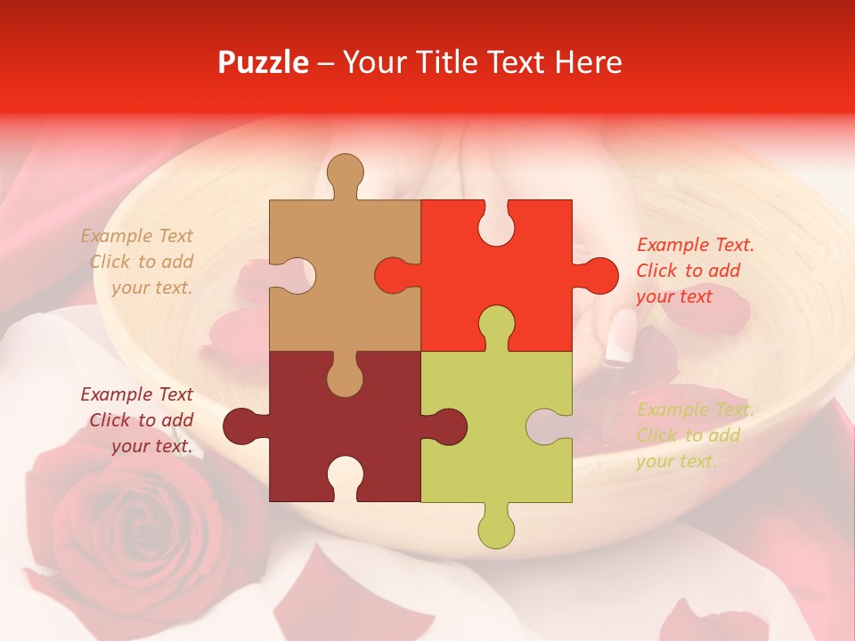 Rose Healing Wet PowerPoint Template