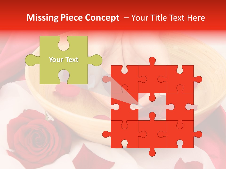 Rose Healing Wet PowerPoint Template