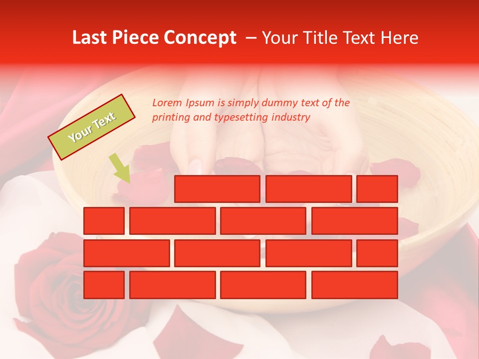 Rose Healing Wet PowerPoint Template