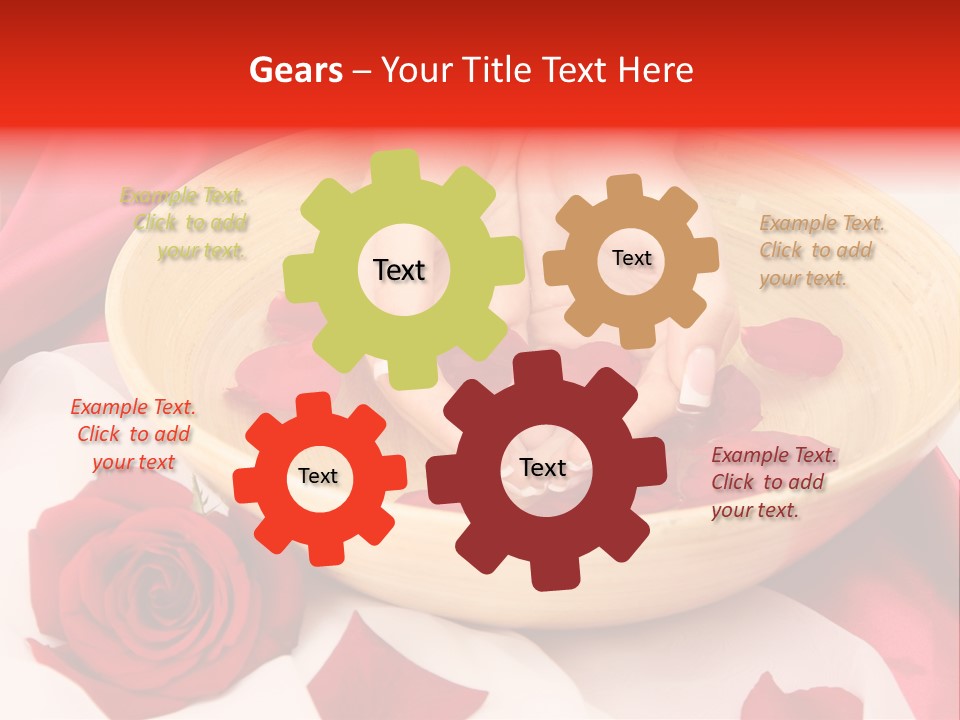 Rose Healing Wet PowerPoint Template