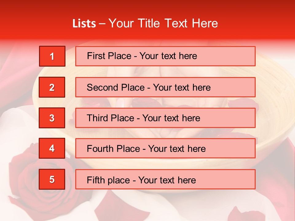 Rose Healing Wet PowerPoint Template