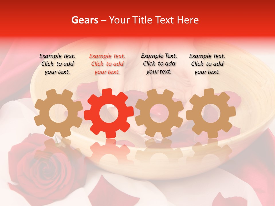 Rose Healing Wet PowerPoint Template