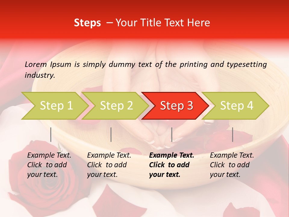 Rose Healing Wet PowerPoint Template