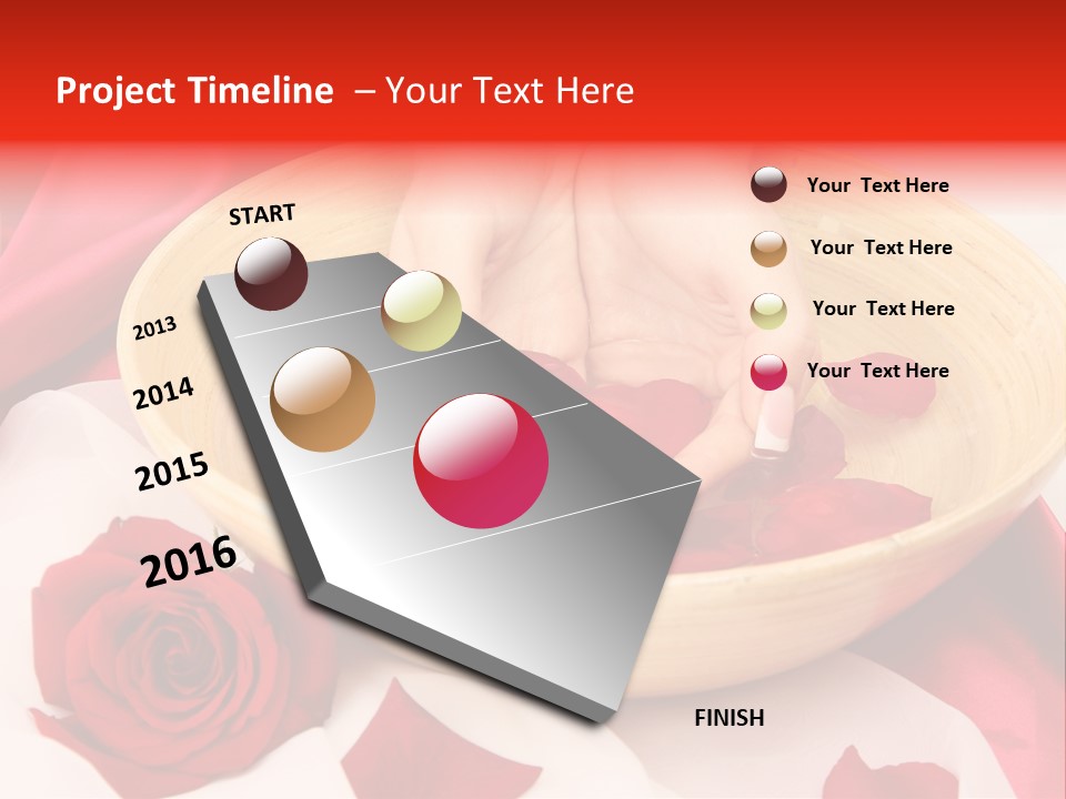 Rose Healing Wet PowerPoint Template