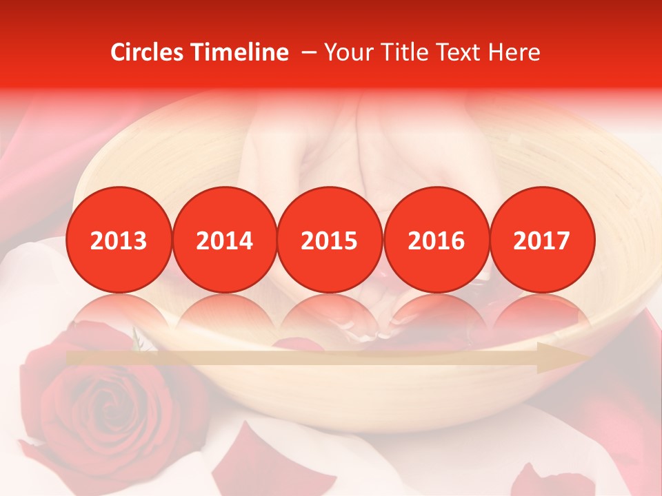 Rose Healing Wet PowerPoint Template