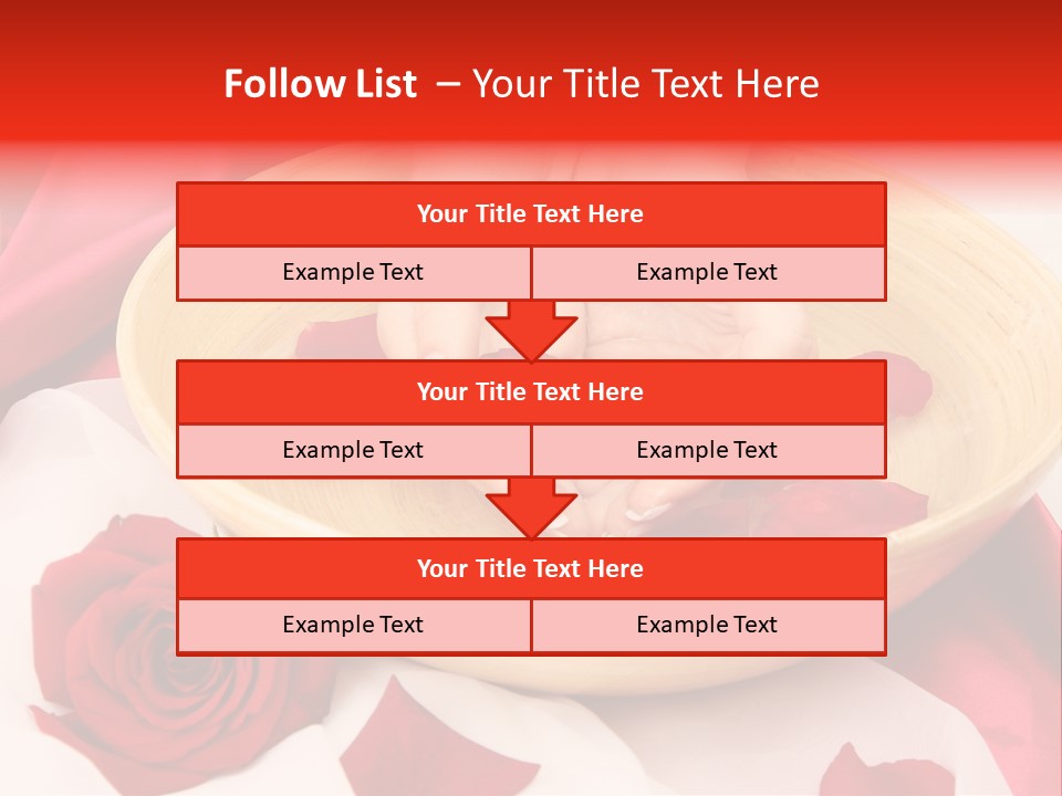 Rose Healing Wet PowerPoint Template