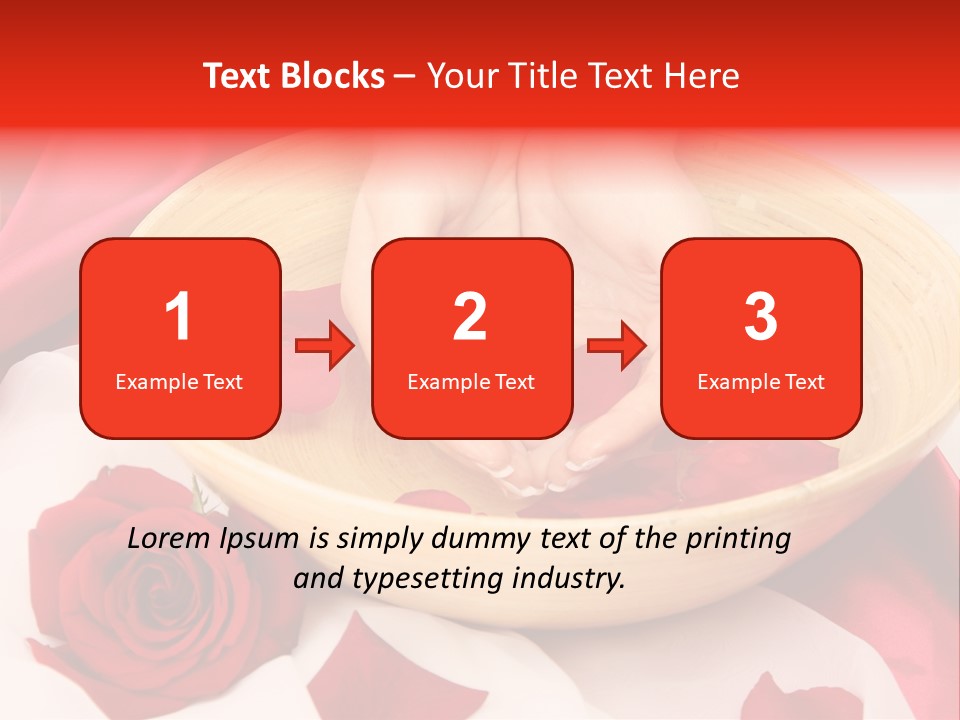 Rose Healing Wet PowerPoint Template