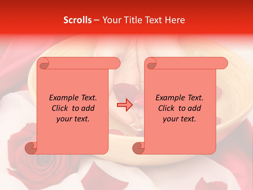 Rose Healing Wet PowerPoint Template