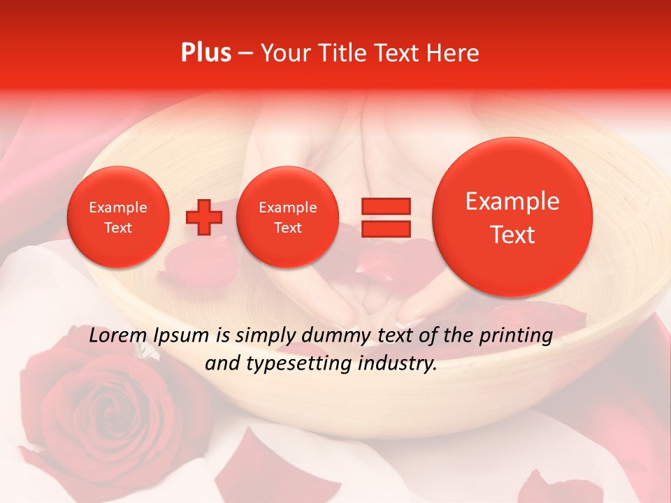 Rose Healing Wet PowerPoint Template
