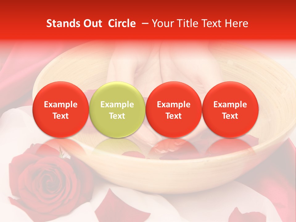 Rose Healing Wet PowerPoint Template