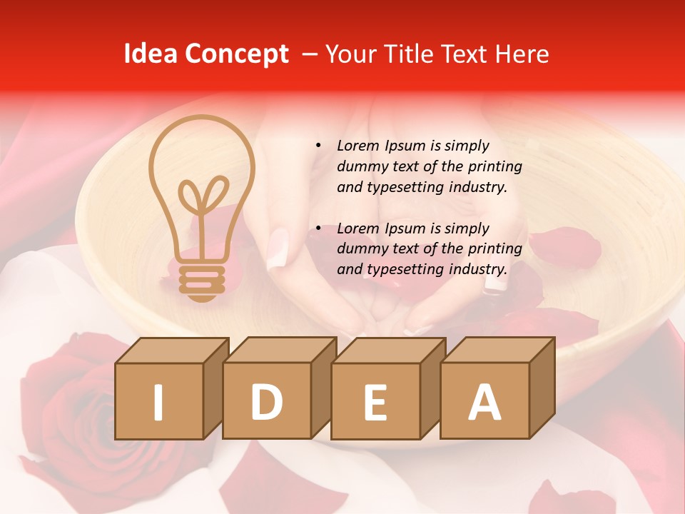 Rose Healing Wet PowerPoint Template