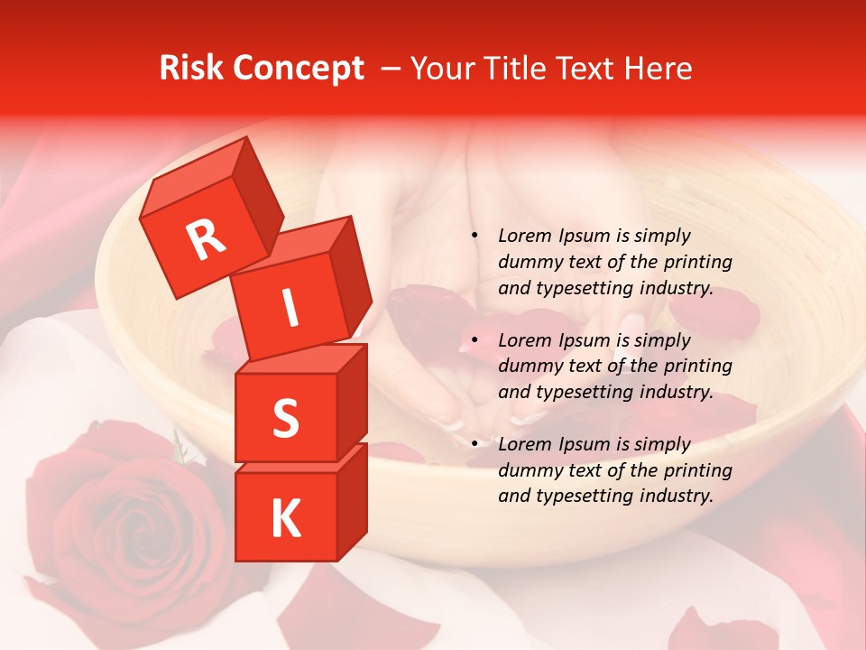 Rose Healing Wet PowerPoint Template