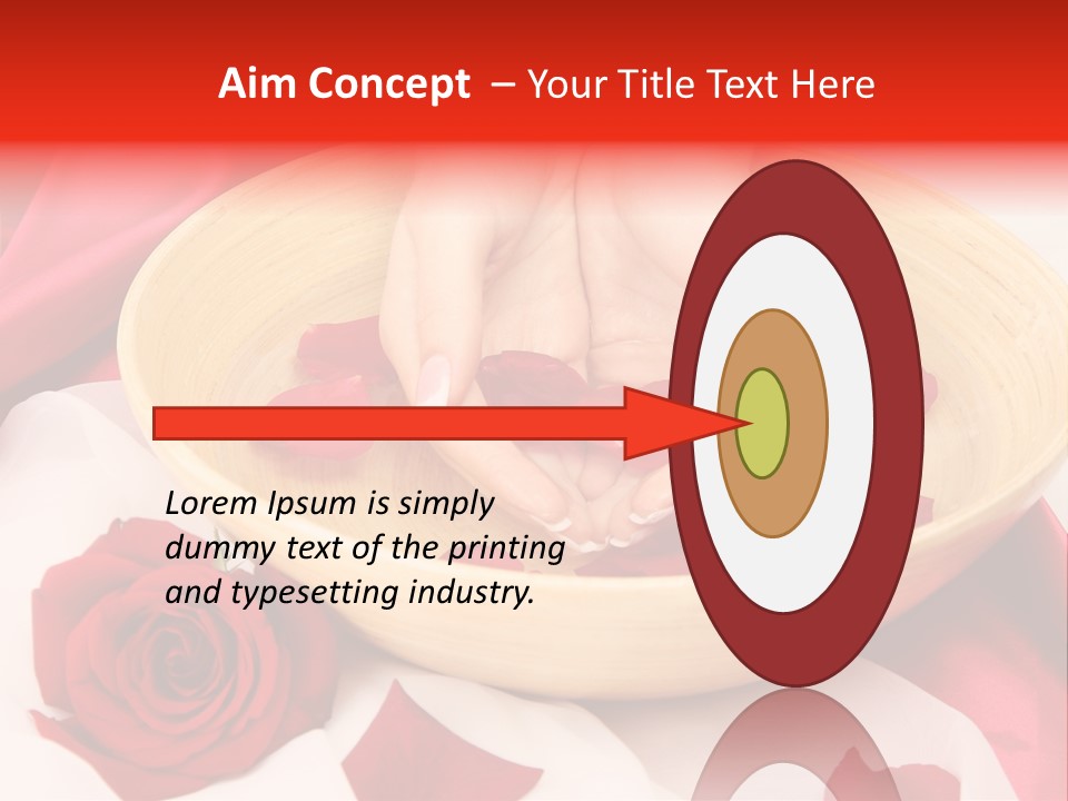 Rose Healing Wet PowerPoint Template