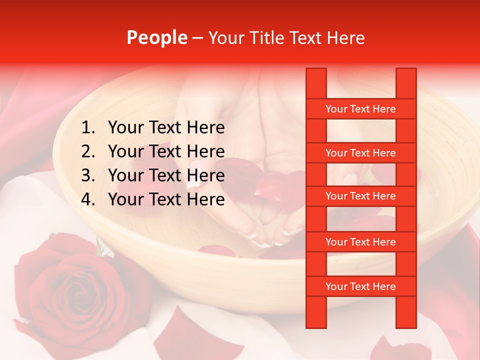 Rose Healing Wet PowerPoint Template