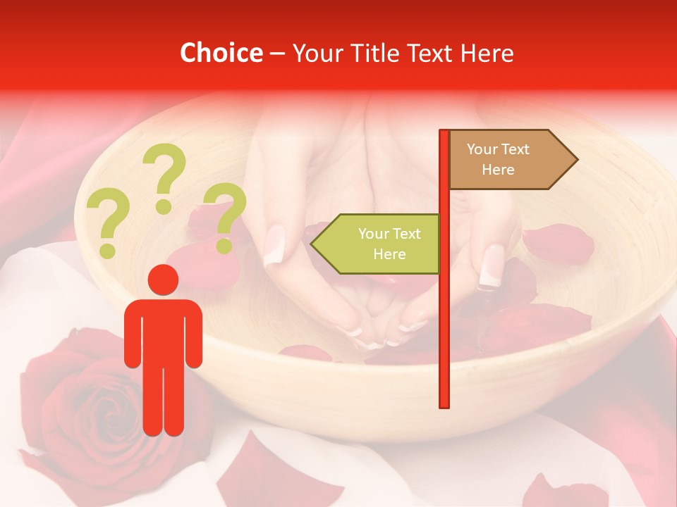 Rose Healing Wet PowerPoint Template