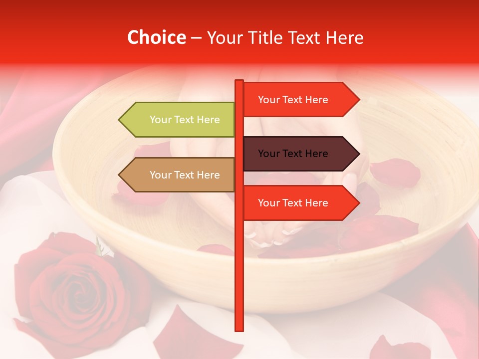 Rose Healing Wet PowerPoint Template