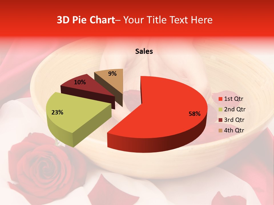 Rose Healing Wet PowerPoint Template