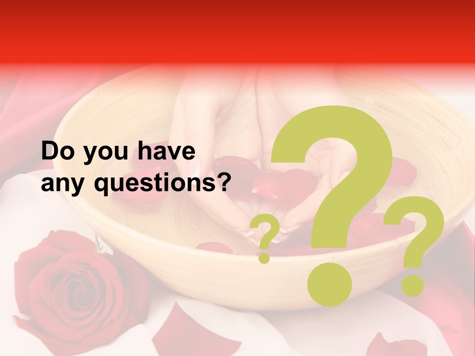 Rose Healing Wet PowerPoint Template