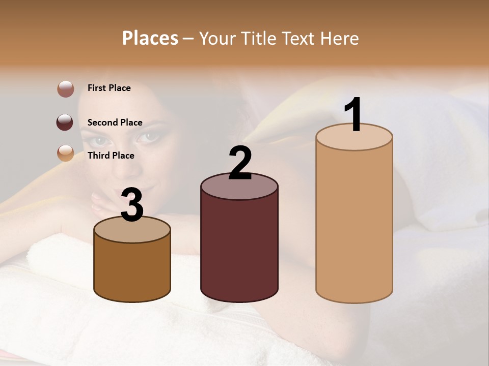 White Flower Lying PowerPoint Template