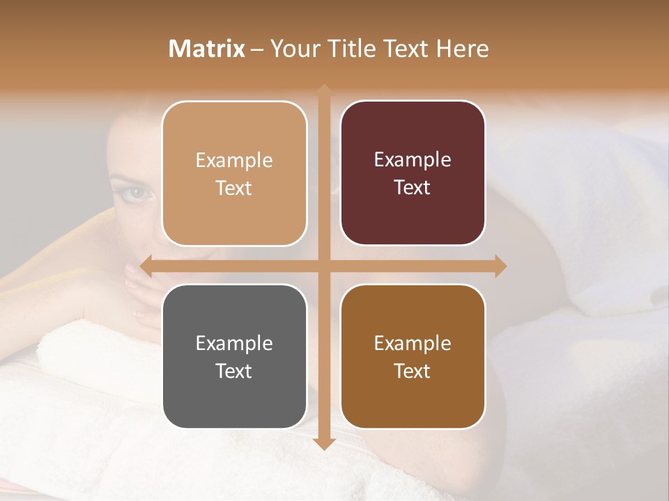 White Flower Lying PowerPoint Template