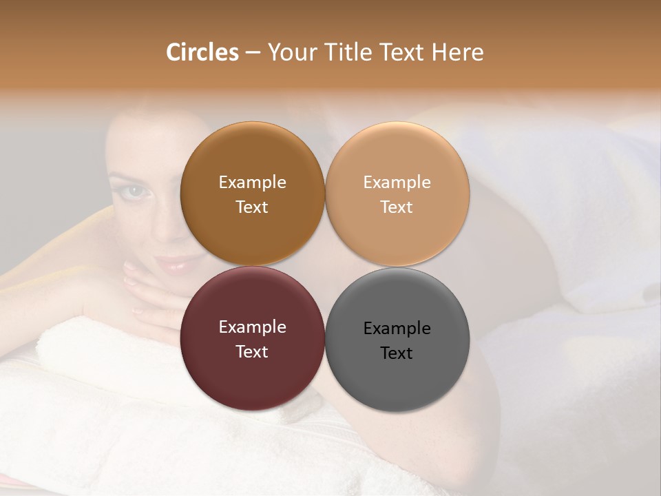 White Flower Lying PowerPoint Template