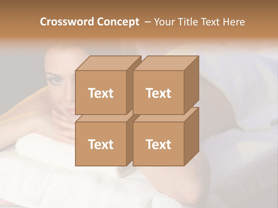 White Flower Lying PowerPoint Template