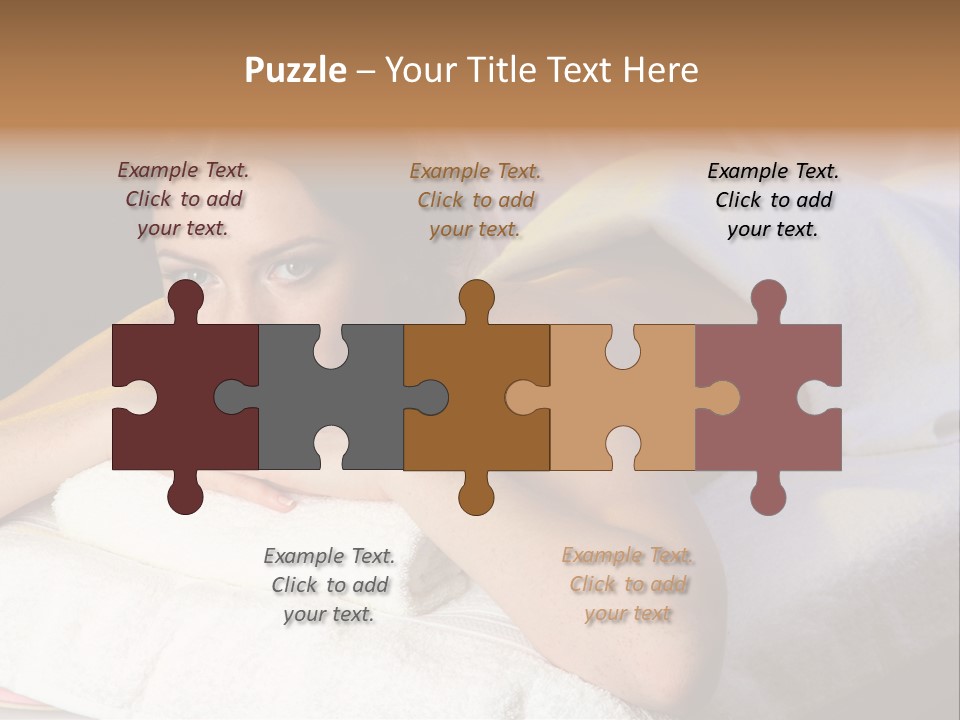 White Flower Lying PowerPoint Template