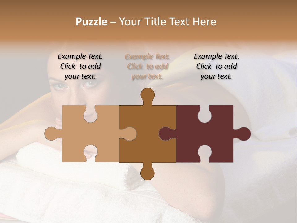 White Flower Lying PowerPoint Template