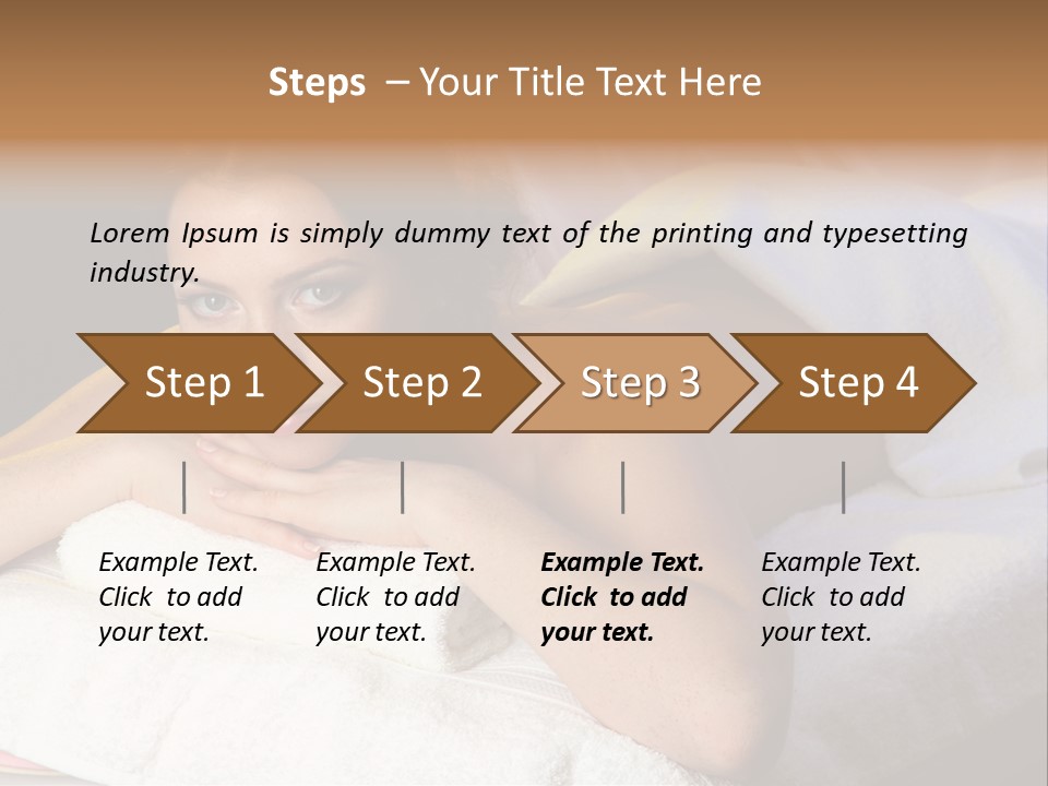 White Flower Lying PowerPoint Template