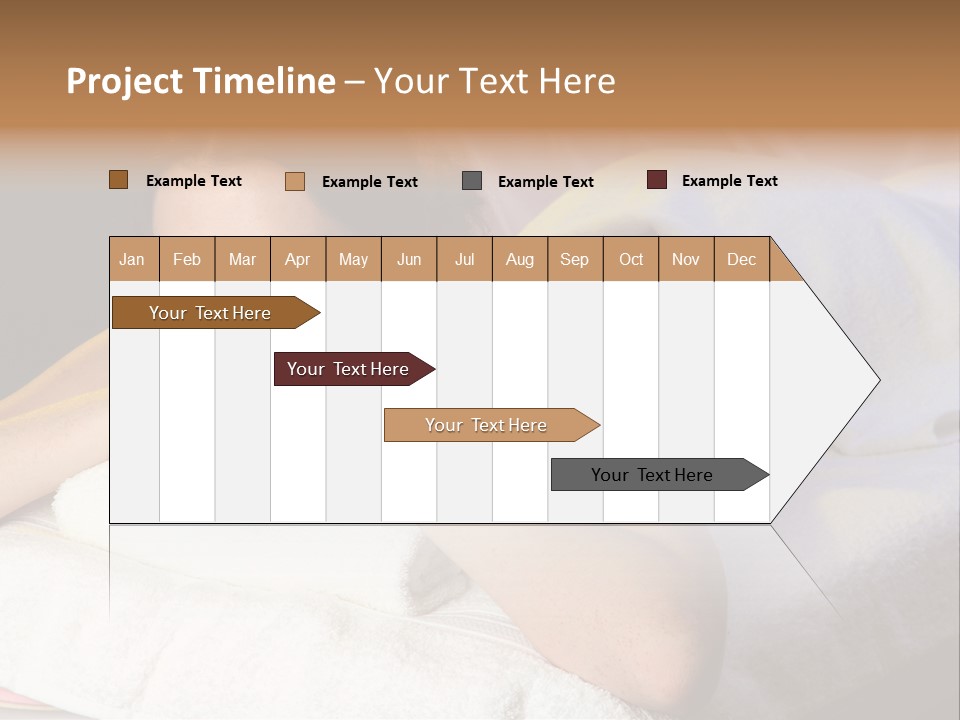 White Flower Lying PowerPoint Template