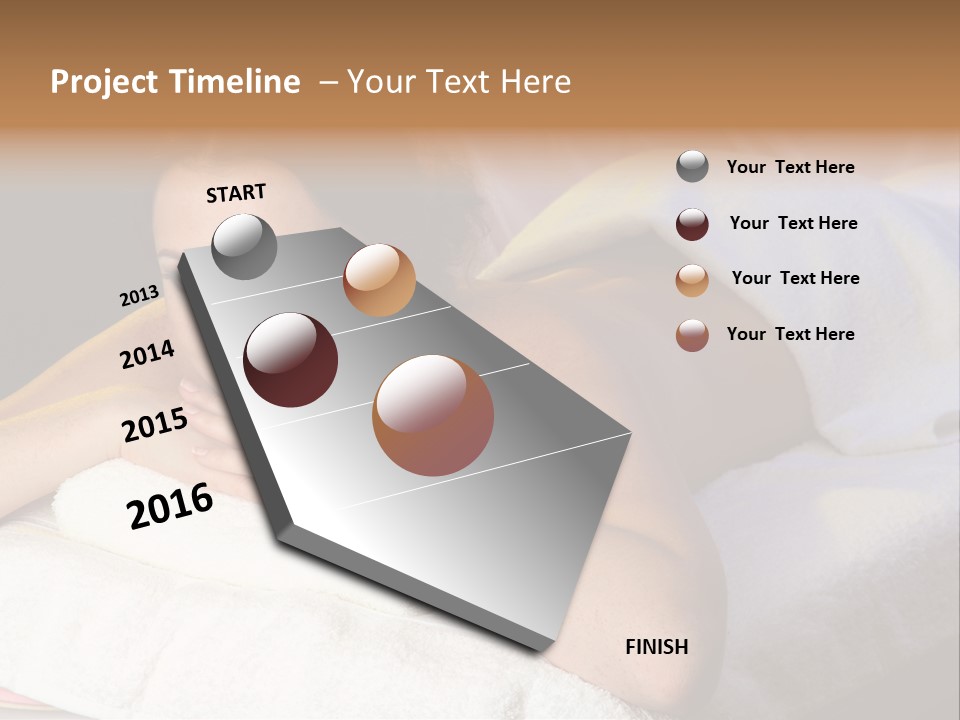 White Flower Lying PowerPoint Template